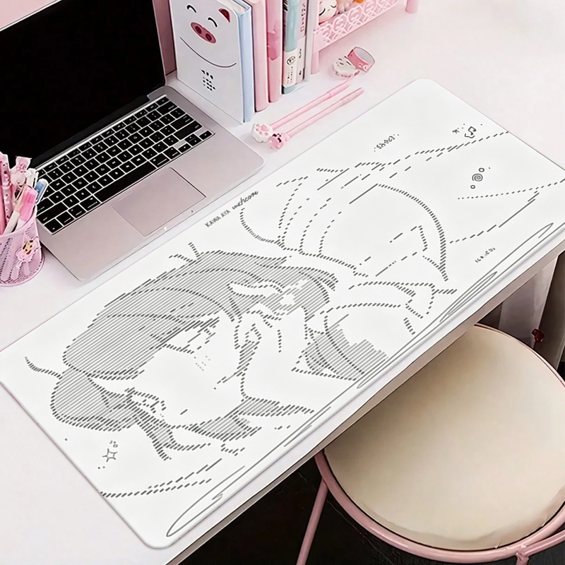 Home Office Keyboard And Mouse - 1Pcs Leather Mouse Pad Anime Angel