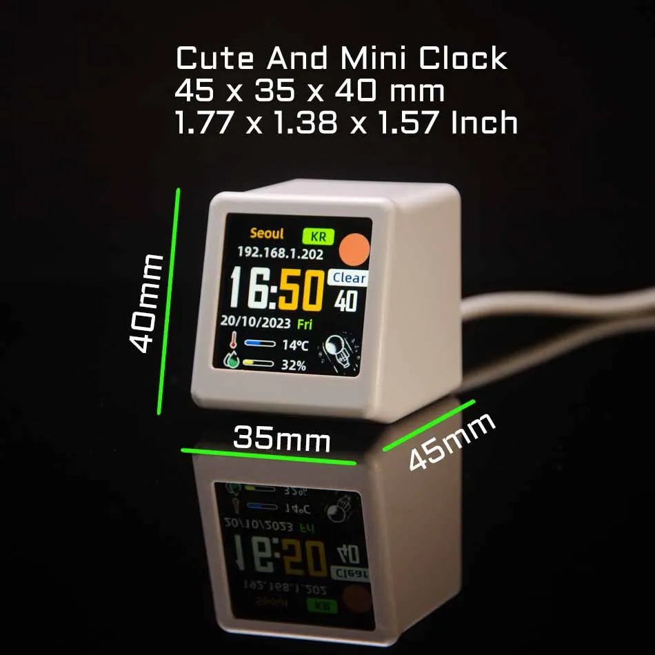 Smart Wifi Weather Station Des - огляд і ціна Led Desk Clock