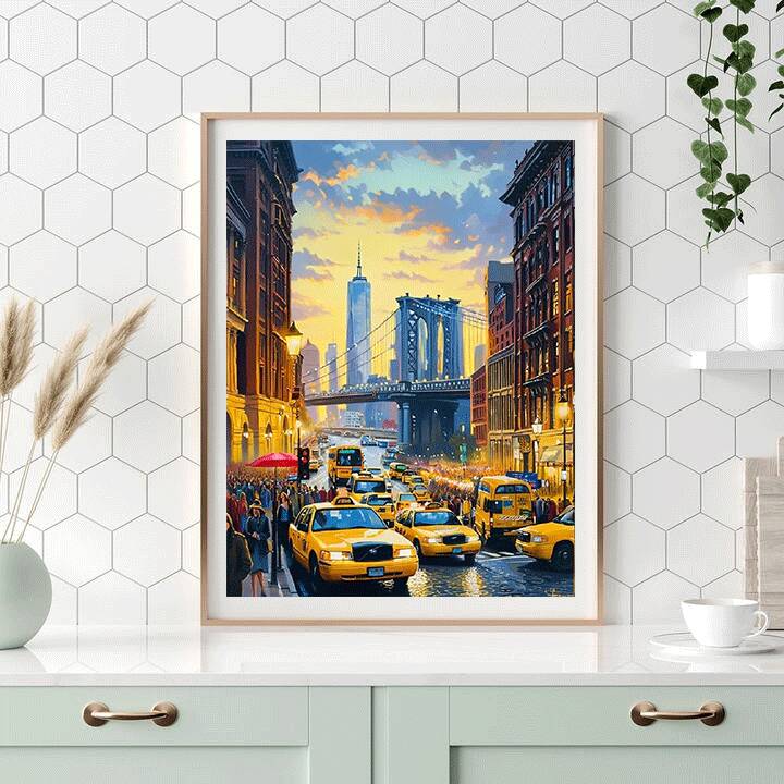 HUACAN Diamond Painting New Yo - огляд і ціна Home Office York