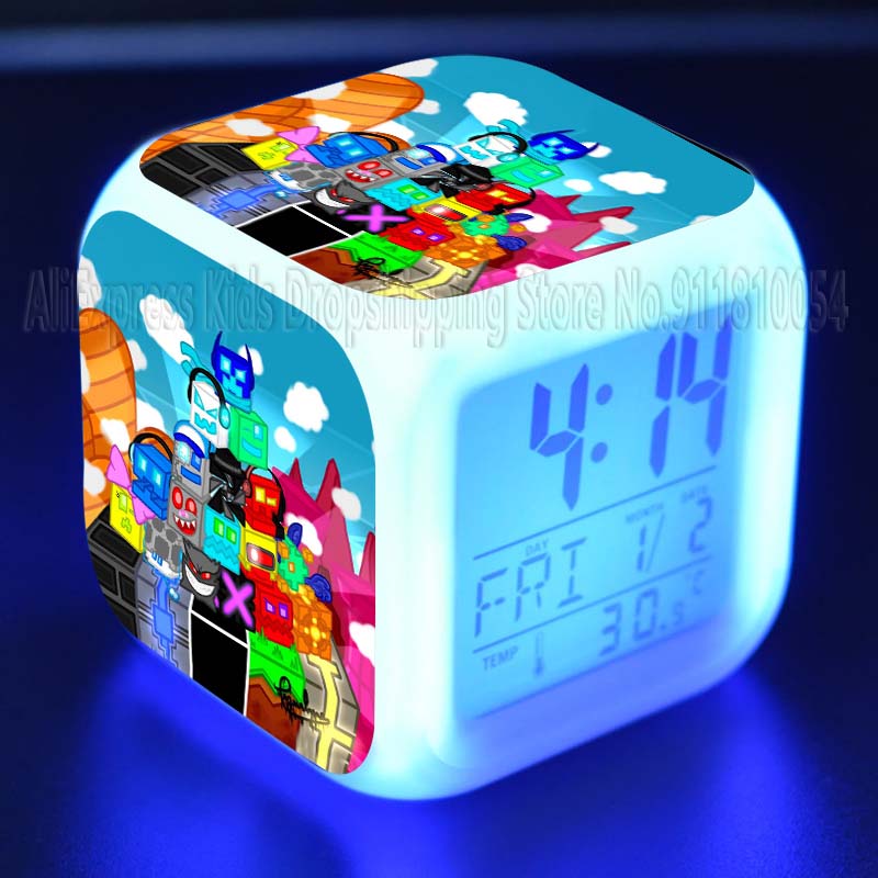 Angry Geometry Dash Alarm Cloc - огляд і ціна Led Desk Clock