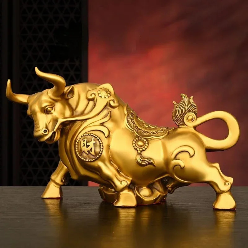 Feng Shui Copper Cow Ornament, - огляд і ціна Home Office Marketing