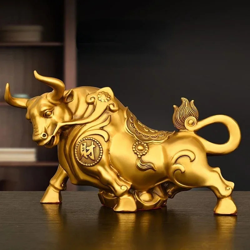 Feng Shui Copper Cow Ornament, - огляд і ціна Home Office Marketing