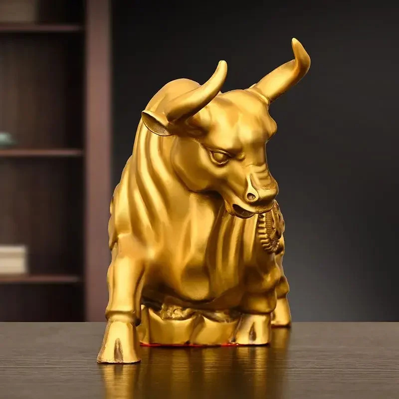 Feng Shui Copper Cow Ornament, - огляд і ціна Home Office Marketing