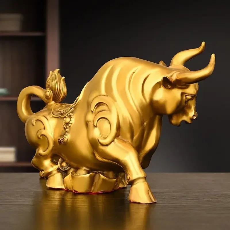 Feng Shui Copper Cow Ornament, - огляд і ціна Home Office Marketing
