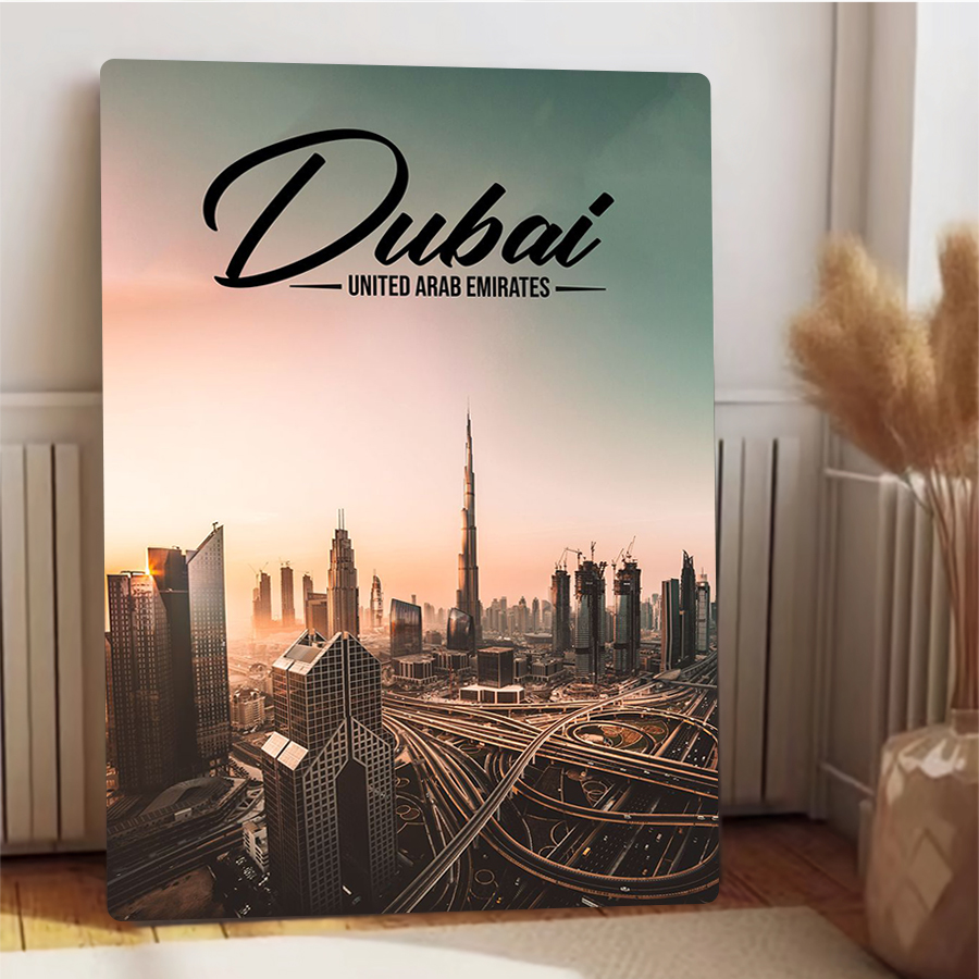 Dubai Cityscape Metal Wall Art - огляд і ціна Home Office Dubai
