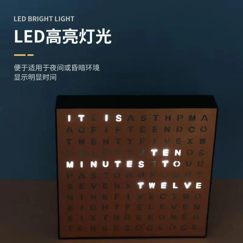 Timed Electronic Lightbox Engl - огляд і ціна Led Desk Clock