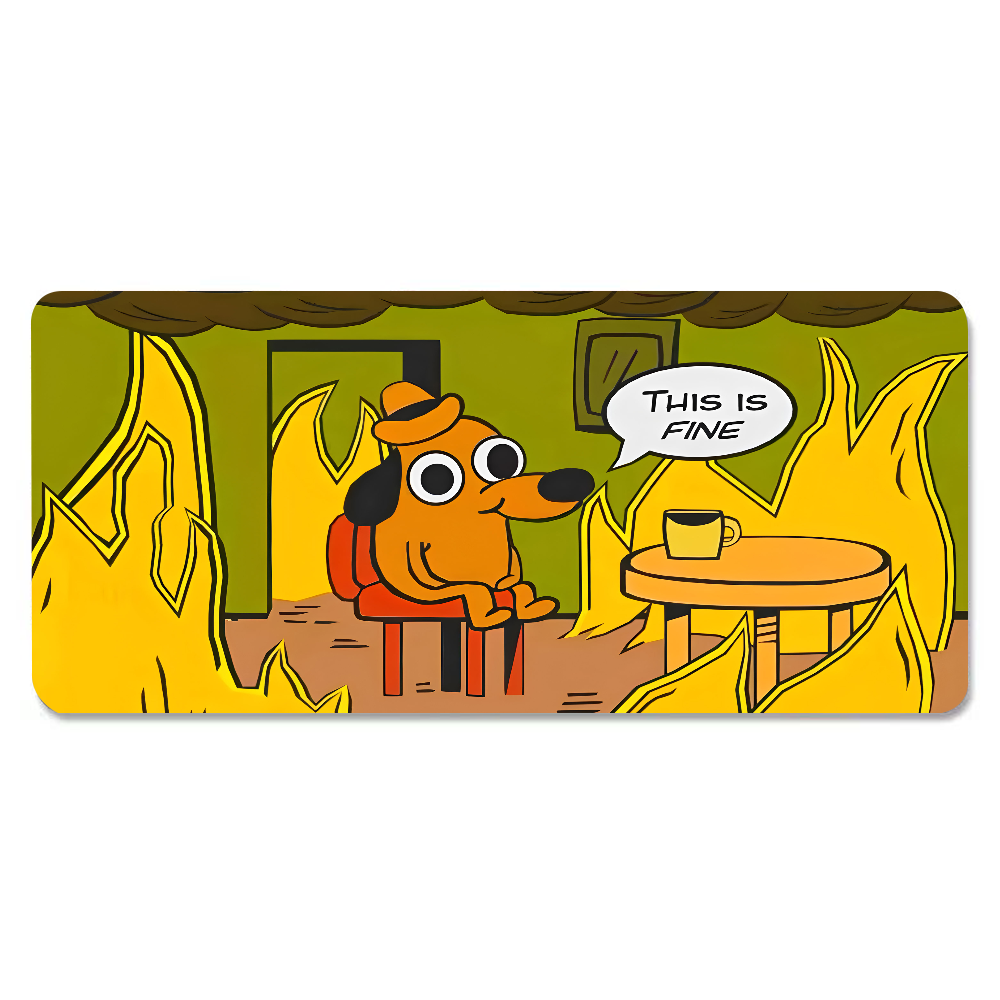 This Is Fine Dog Dachshund Mou - огляд і ціна Home Office Keyboard And Mouse