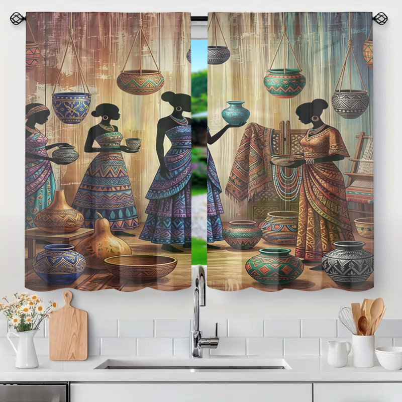 Bohemian Ethnic Market Curtain - огляд і ціна Home Office Marketing