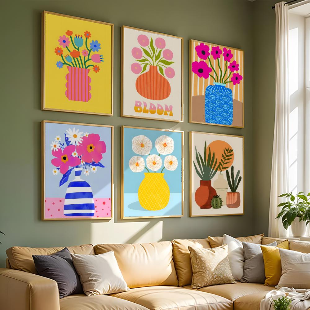 Pink Flower Market Vase Painti - огляд і ціна Home Office Marketing