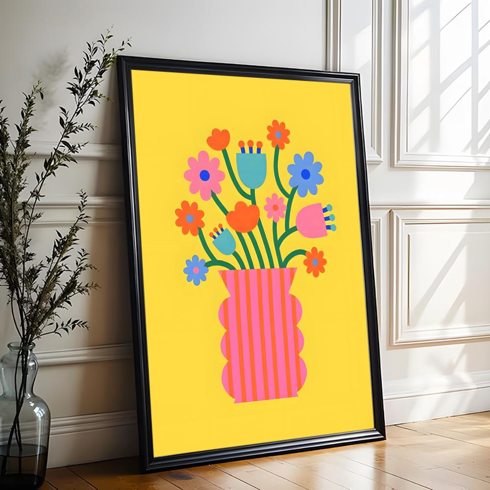 Pink Flower Market Vase Painti - огляд і ціна Home Office Marketing
