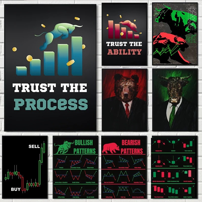 Neon Bulls&Bears Stock Market  - огляд і ціна Home Office Marketing