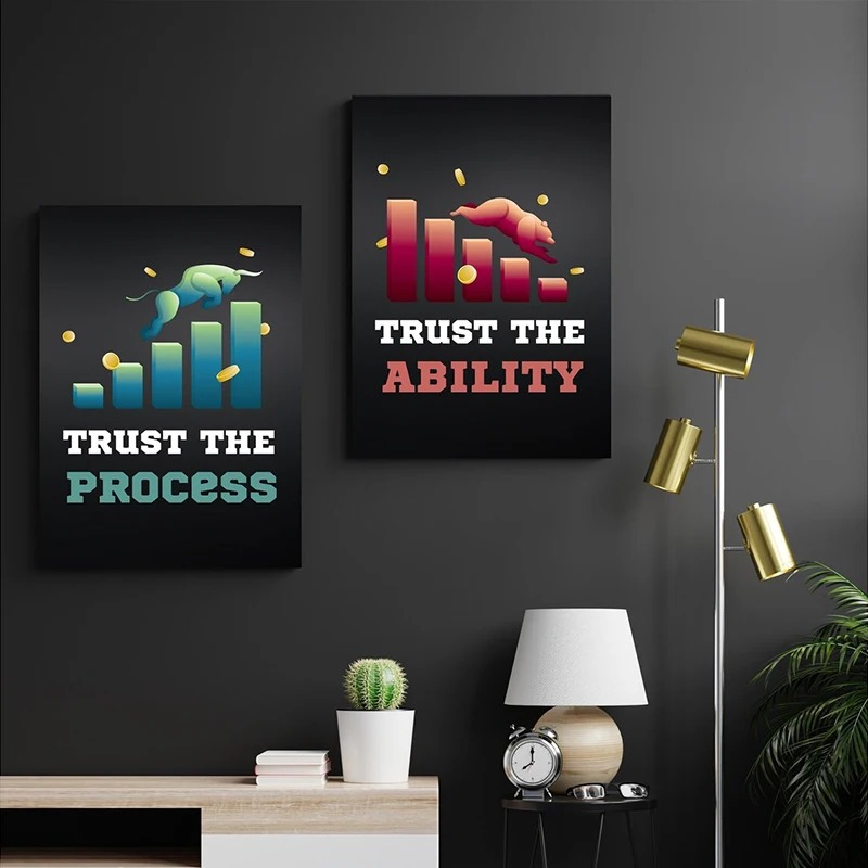 Neon Bulls&Bears Stock Market  - огляд і ціна Home Office Marketing