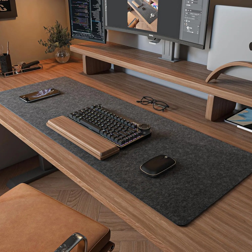Felt Desk Mat Computer Mat for - огляд і ціна Home Office Keyboard And Mouse