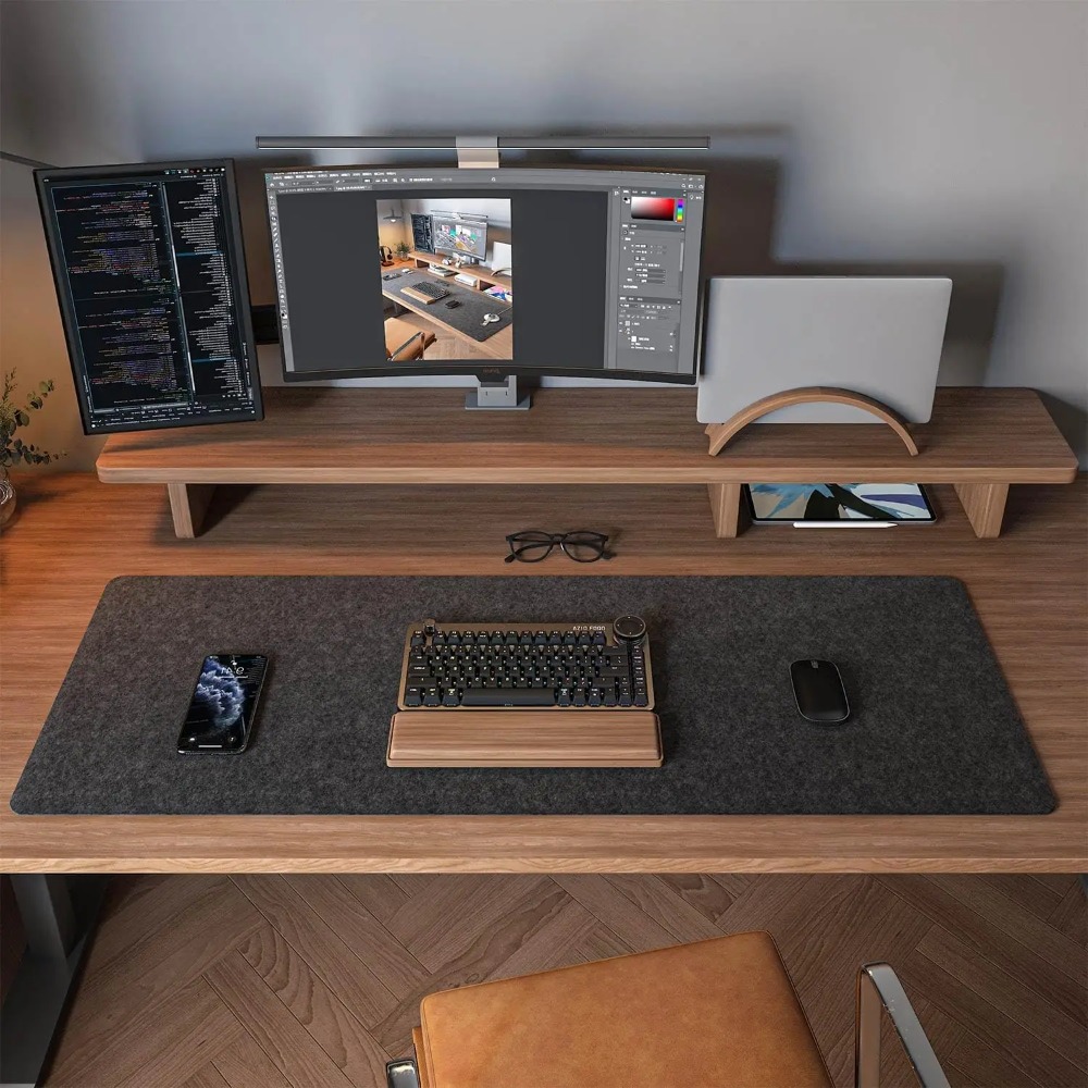Felt Desk Mat Computer Mat for - огляд і ціна Home Office Keyboard And Mouse