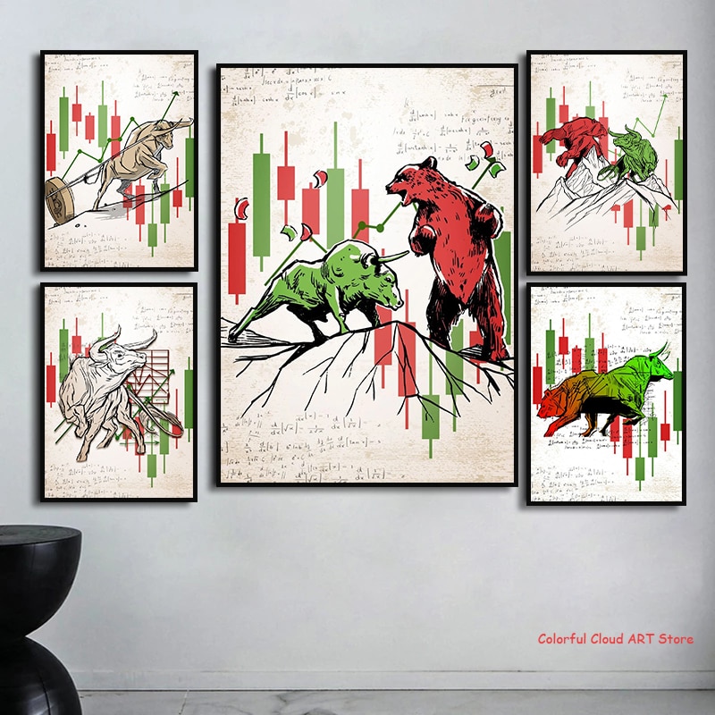Wall Street Bull  Bear Market  - огляд і ціна Home Office Marketing