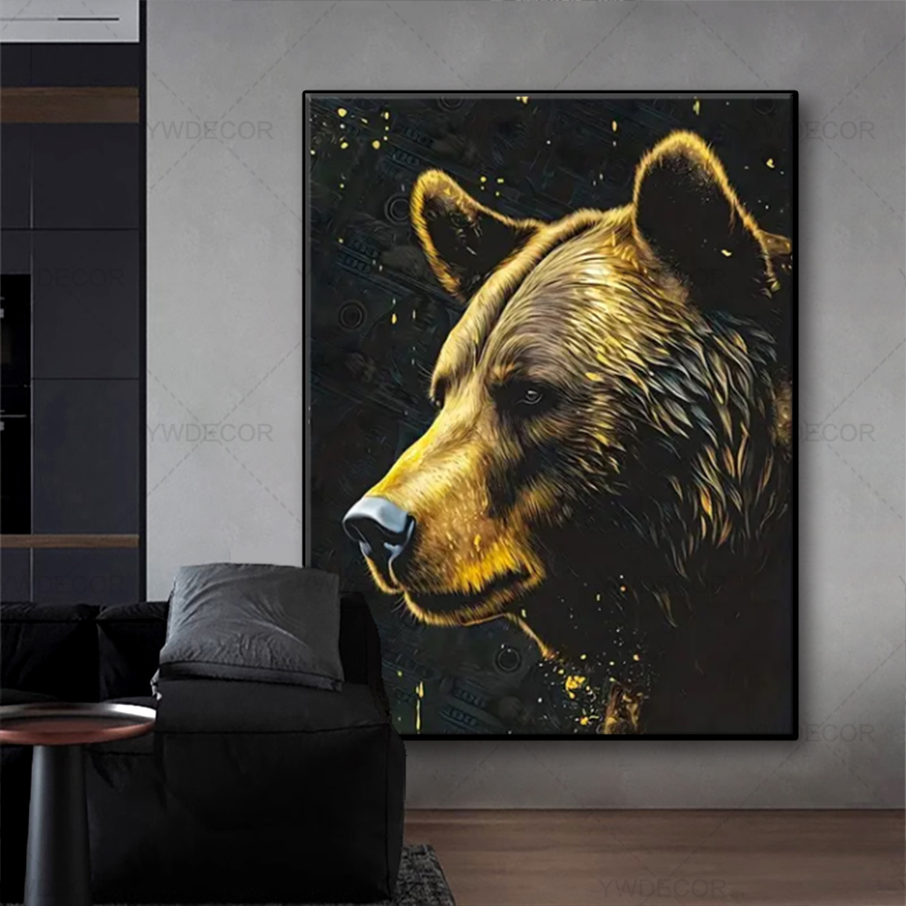 Bull and Bear Animals Painting - огляд і ціна Home Office Marketing