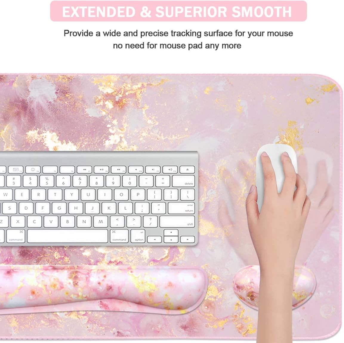 Large Gaming Mouse Pad with Ke - огляд і ціна Home Office Keyboard