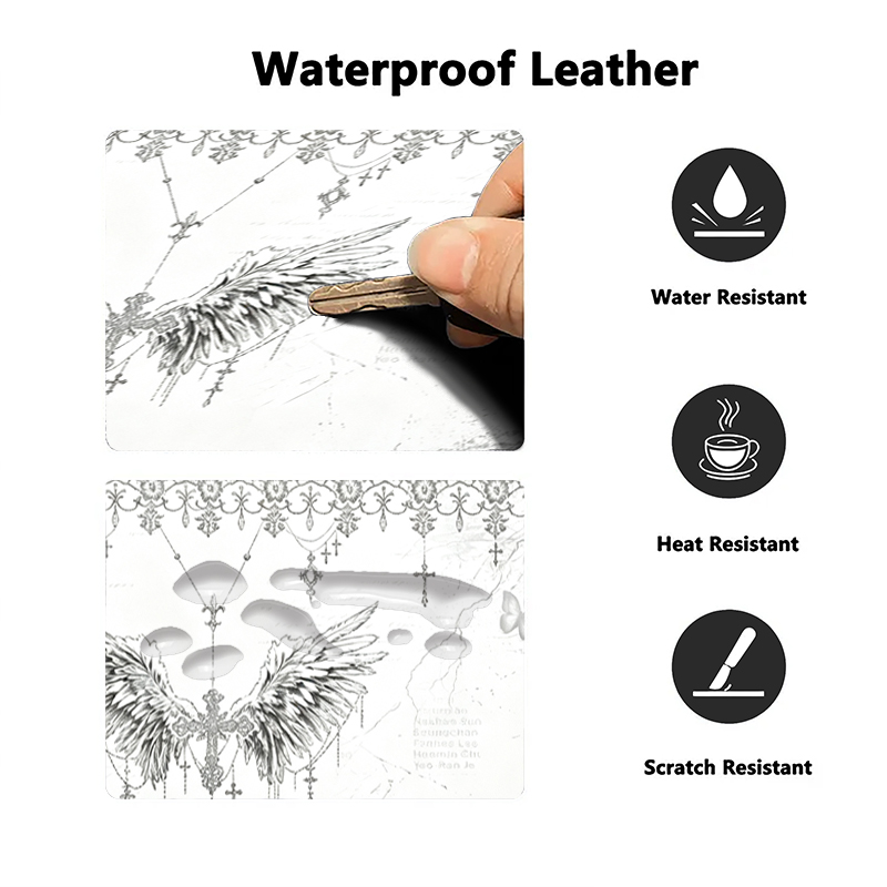 Leather Mousepad Black White A - огляд і ціна Home Office Keyboard And Mouse