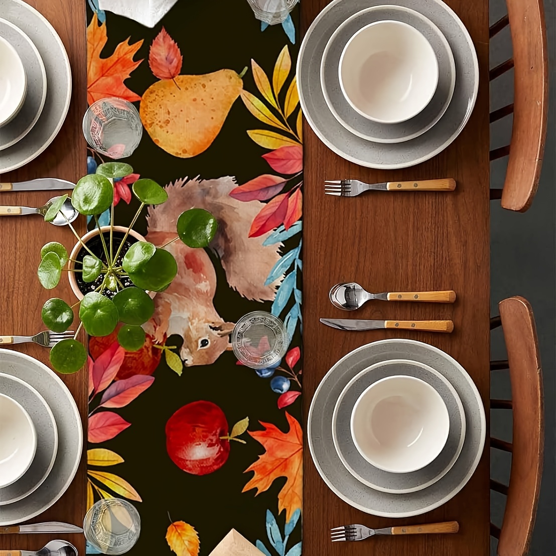 Autumn Leaves Table Runway - R - огляд і ціна Home Office Marketing