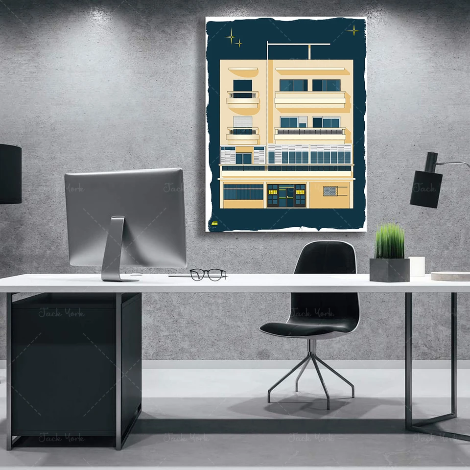 Bauhaus Tel Aviv Print Modern  - огляд і ціна Home Office York