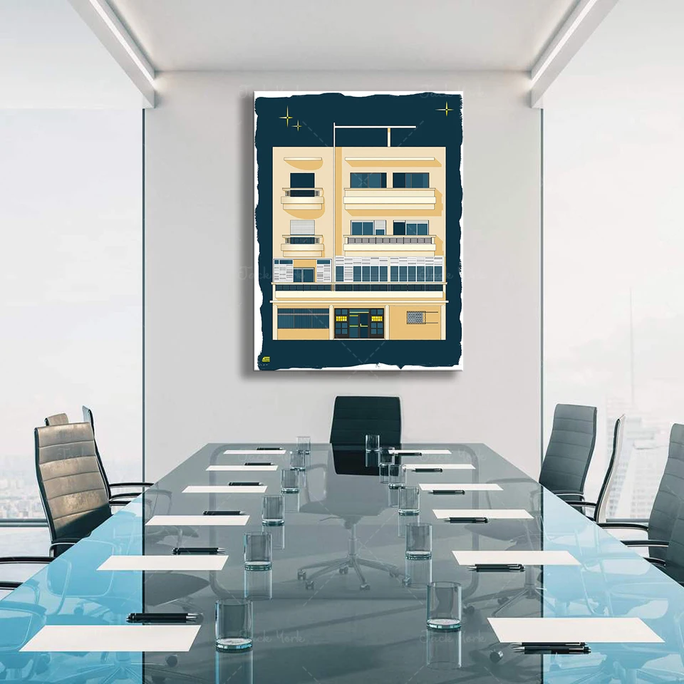 Bauhaus Tel Aviv Print Modern  - огляд і ціна Home Office York