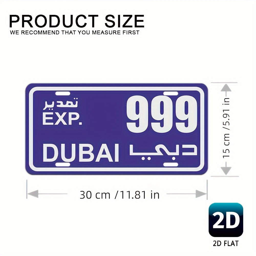 Vintage Dubai License Plate Me - огляд і ціна Home Office Dubai