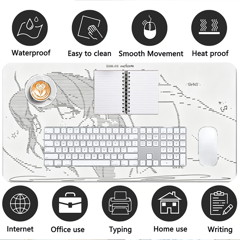 1Pcs Leather Mouse Pad Anime A - огляд і ціна Home Office Keyboard And Mouse